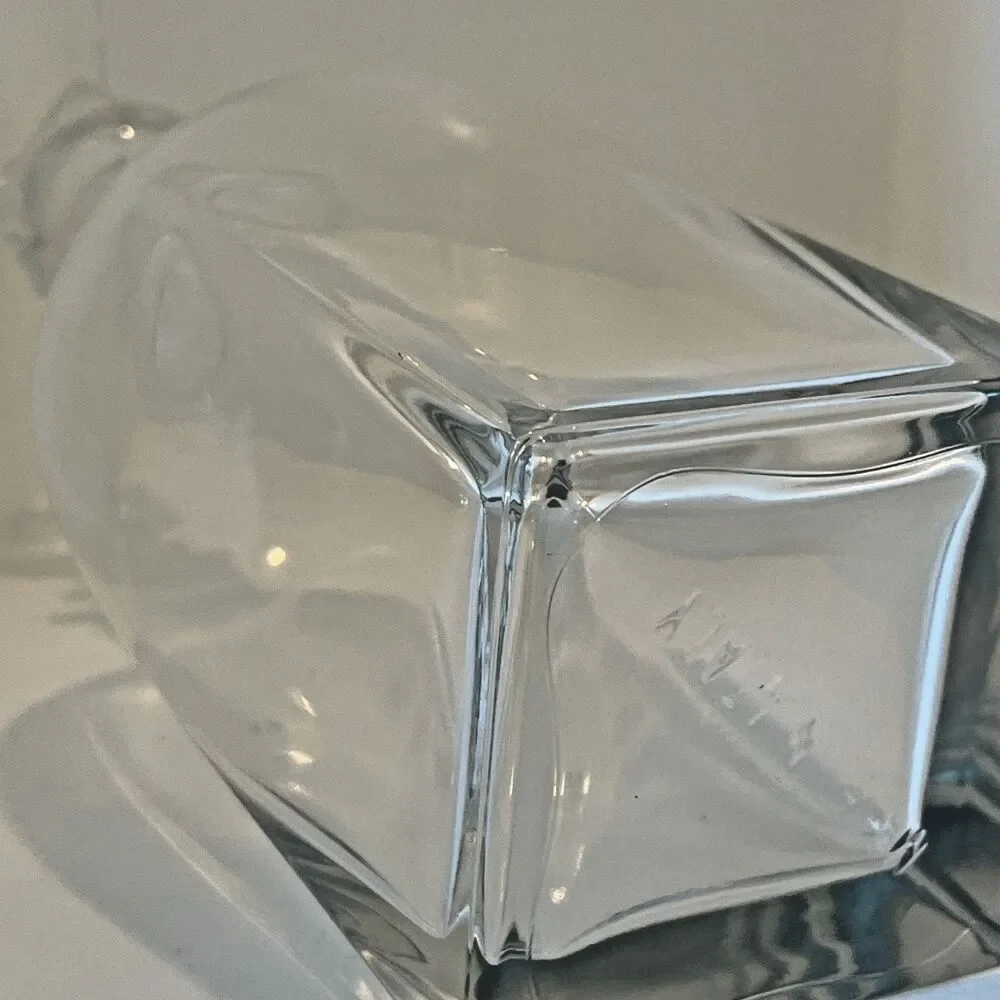 Luigi Bormioli Rossini Glass Decanter With Stopper Made In Italy Discontinued